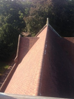 New Roof Tiles on the Leys School in Cambridge