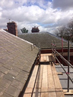 Scaffolding at a Substantial House